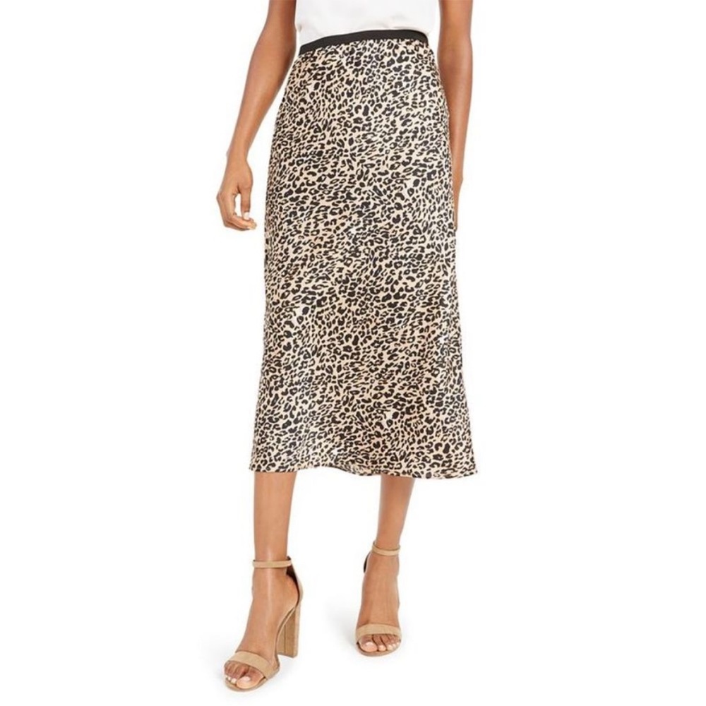French connection midi slip skirt
